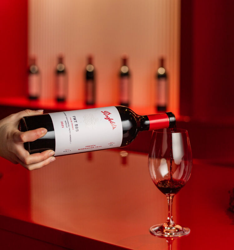 Penfolds wine pour