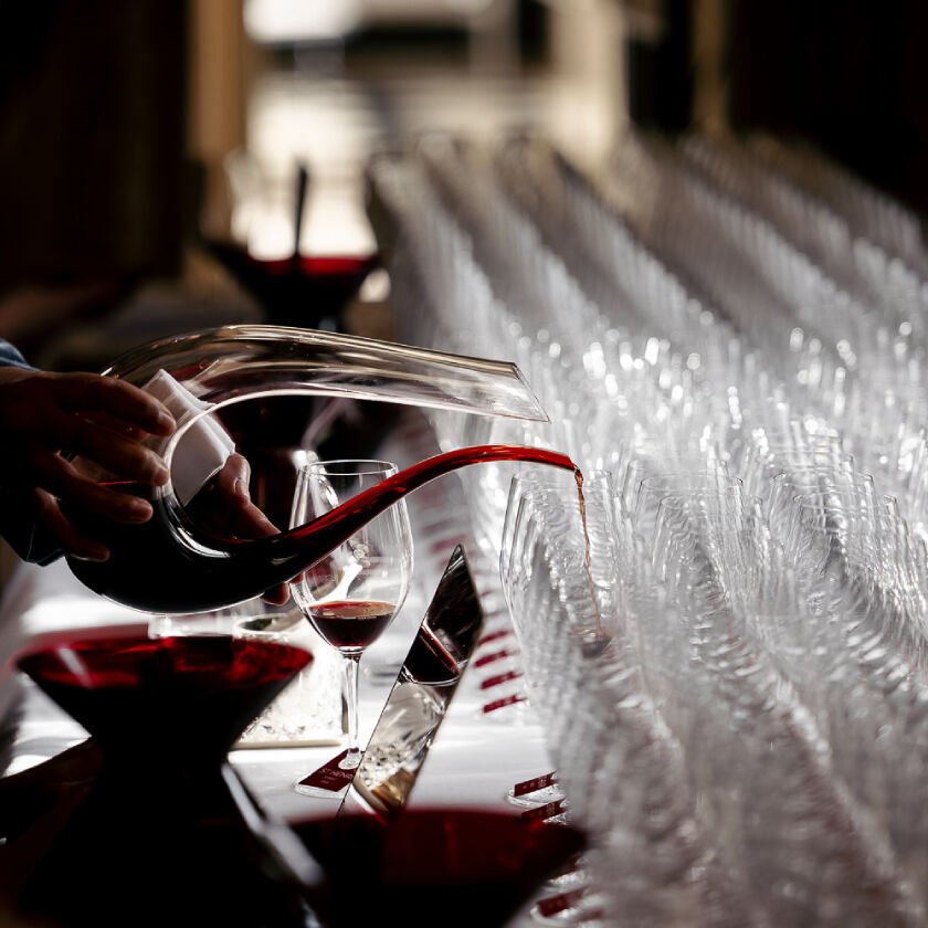 Penfolds Wine being poured from decanter