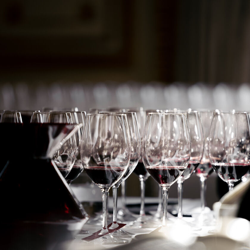 Penfolds wine in glasses