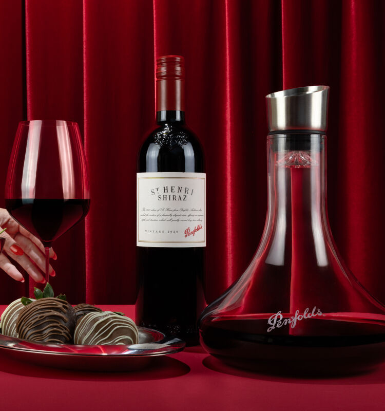 Penfolds wine and decanter