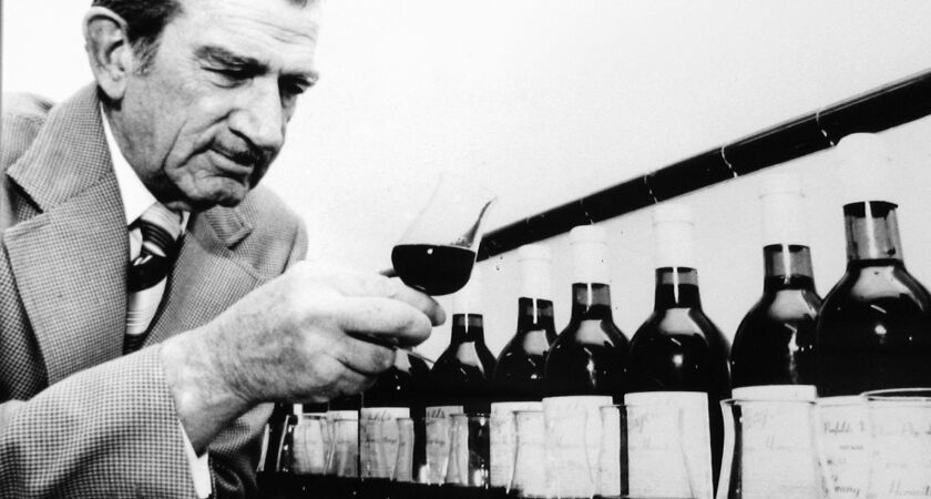 Max Schubert tasting Grange